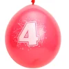Cijfer Ballonnen 4 jaar, 8st.