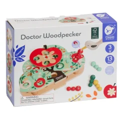 Classic World Doctor Woordpecker Houten Vangspel, 13dlg,