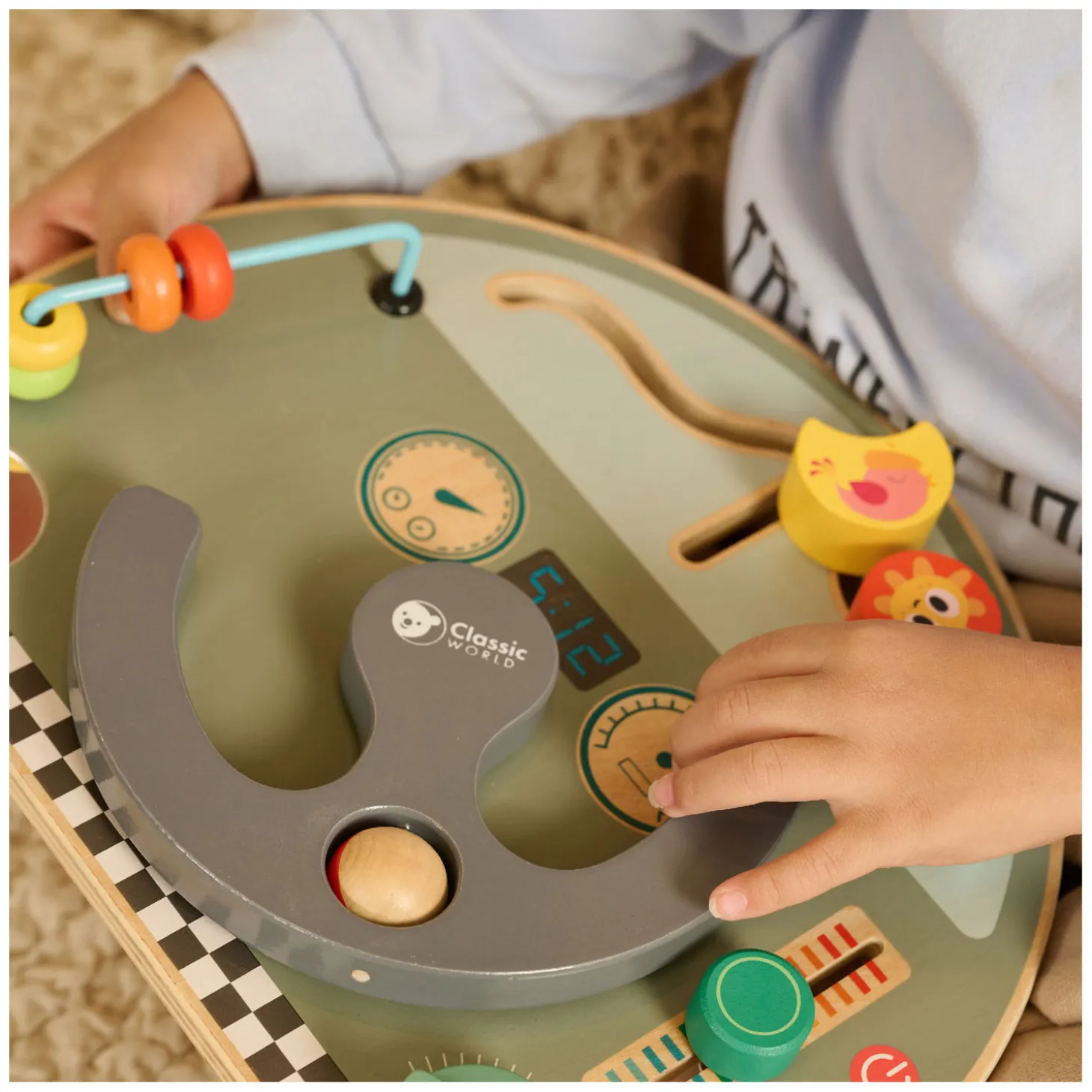 Classic World Houten Activiteitenbord Verkeer