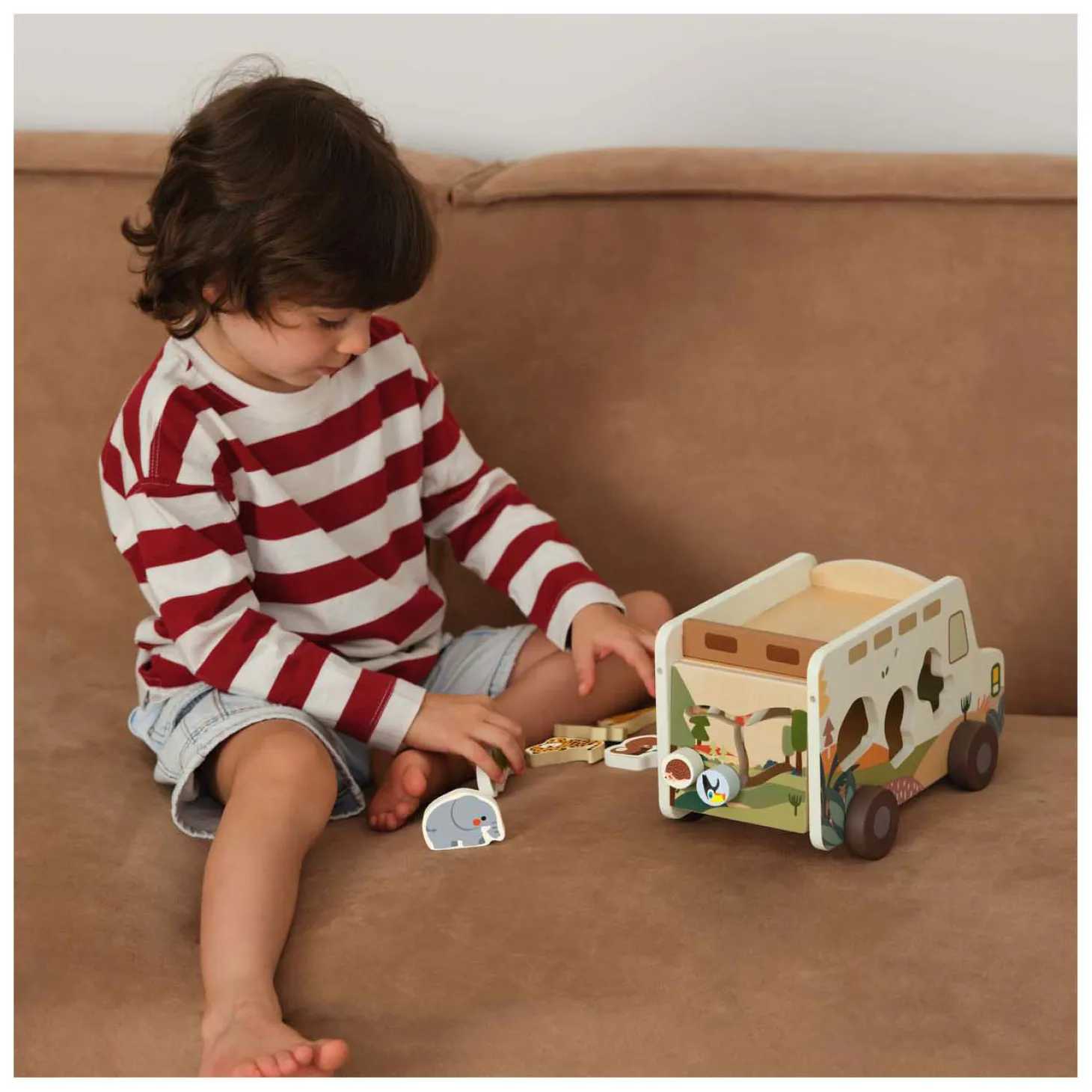 Classic World Houten Avonturen Safari Auto Vormenstoof, 9dlg.