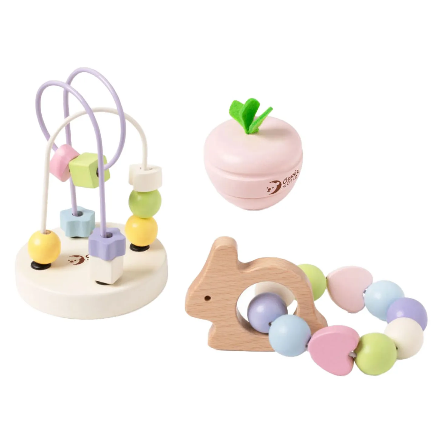 Classic World Houten Baby Speelset Mara, 3dlg.