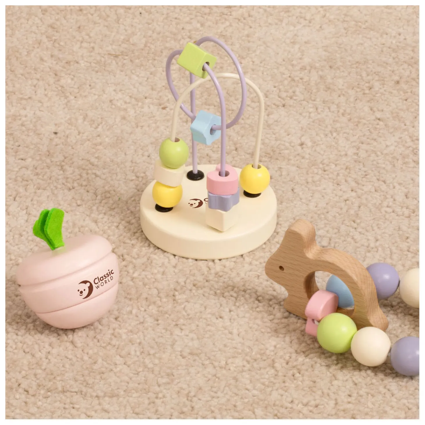 Classic World Houten Baby Speelset Mara, 3dlg.