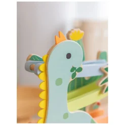 Classic World Houten Ballenbaan Dinosaurus, 4dlg.