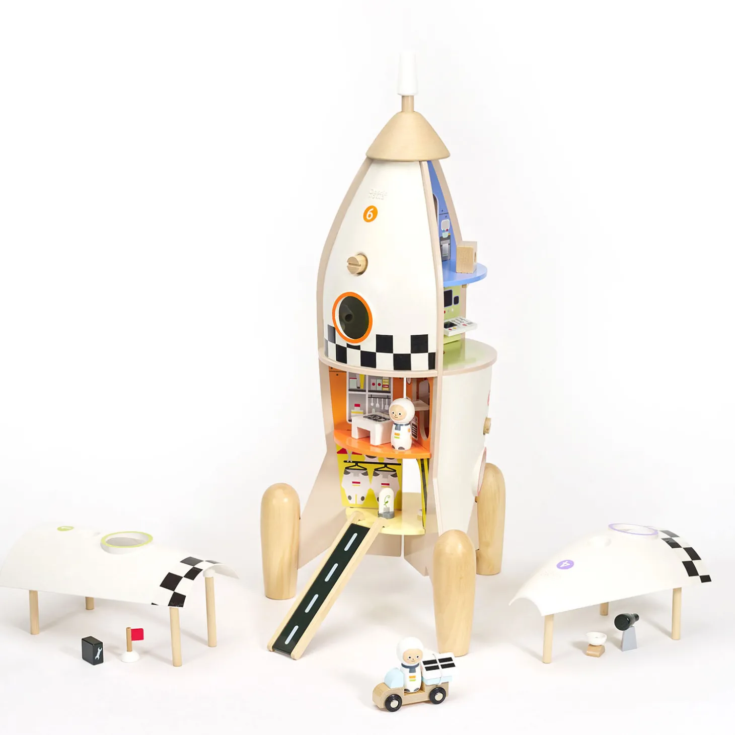 Classic World Houten Bouw Raket, 51dlg.