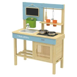 Classic World Houten Buiten Speelkeuken met Accesoires, 7dlg.