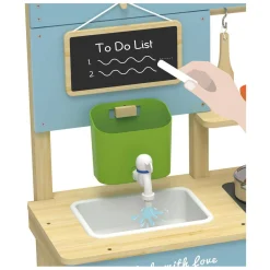 Classic World Houten Buiten Speelkeuken met Accesoires, 7dlg.