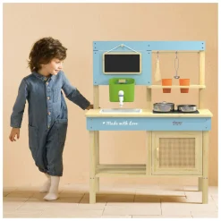 Classic World Houten Buiten Speelkeuken met Accesoires, 7dlg.