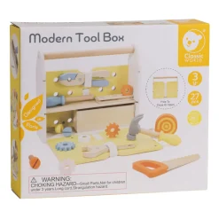 Classic World Houten Gereedschapskist Modern, 27dlg.