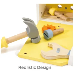 Classic World Houten Gereedschapskist Modern, 27dlg.