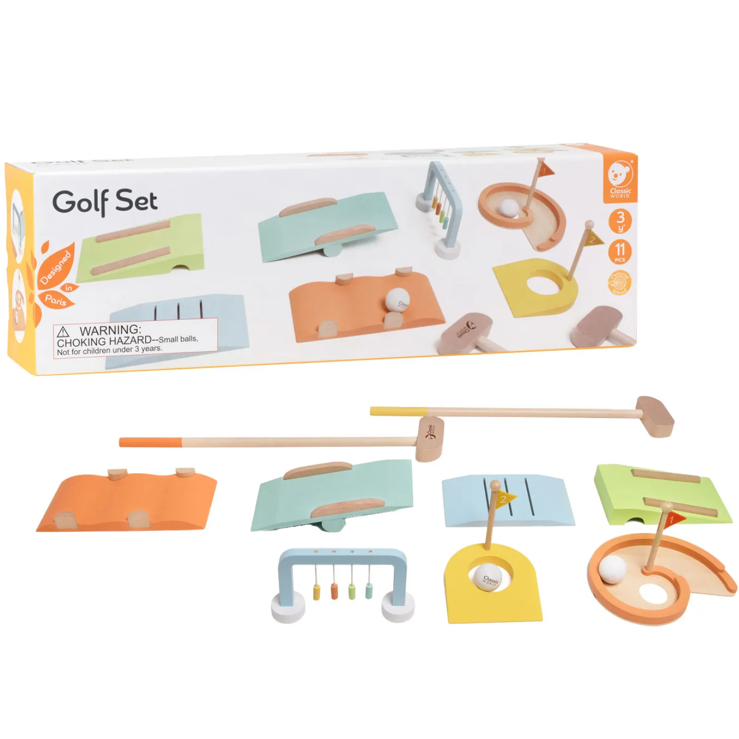 Classic World Houten Golfset, 11dlg.