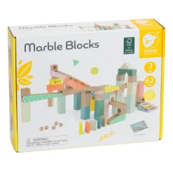 Classic World Houten Knikkerbaan Bouwset, 62dlg.