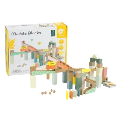 Classic World Houten Knikkerbaan Bouwset, 62dlg.