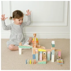 Classic World Houten Knikkerbaan Bouwset, 62dlg.