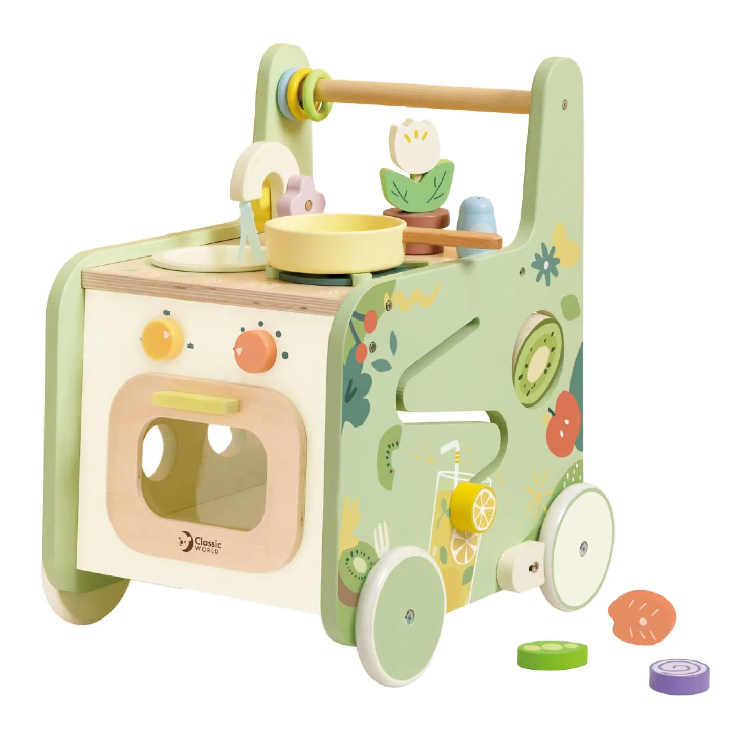 Classic World Houten Loopwagen Keuken, 15dlg.