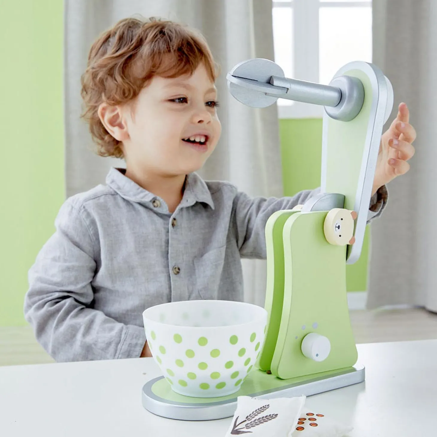 Classic World Houten Mixer, 4dlg
