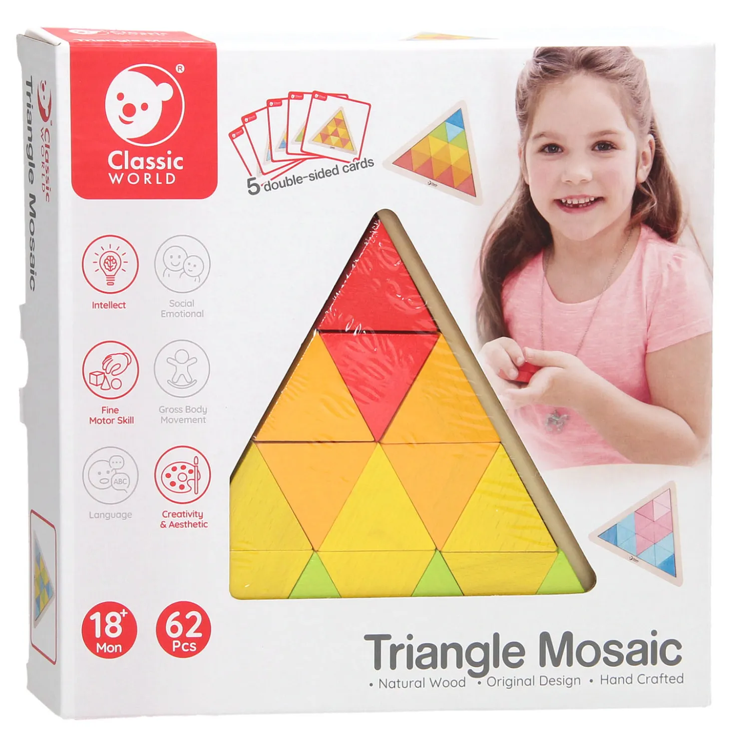 Classic World Houten Mozaïekpuzzel, 67st.