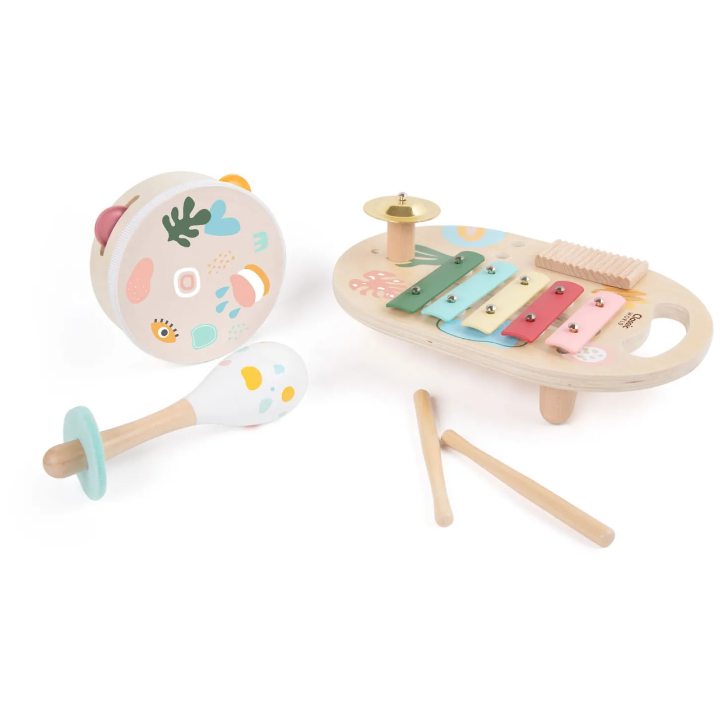 Classic World Houten Muziekinstrumenten Set Iris