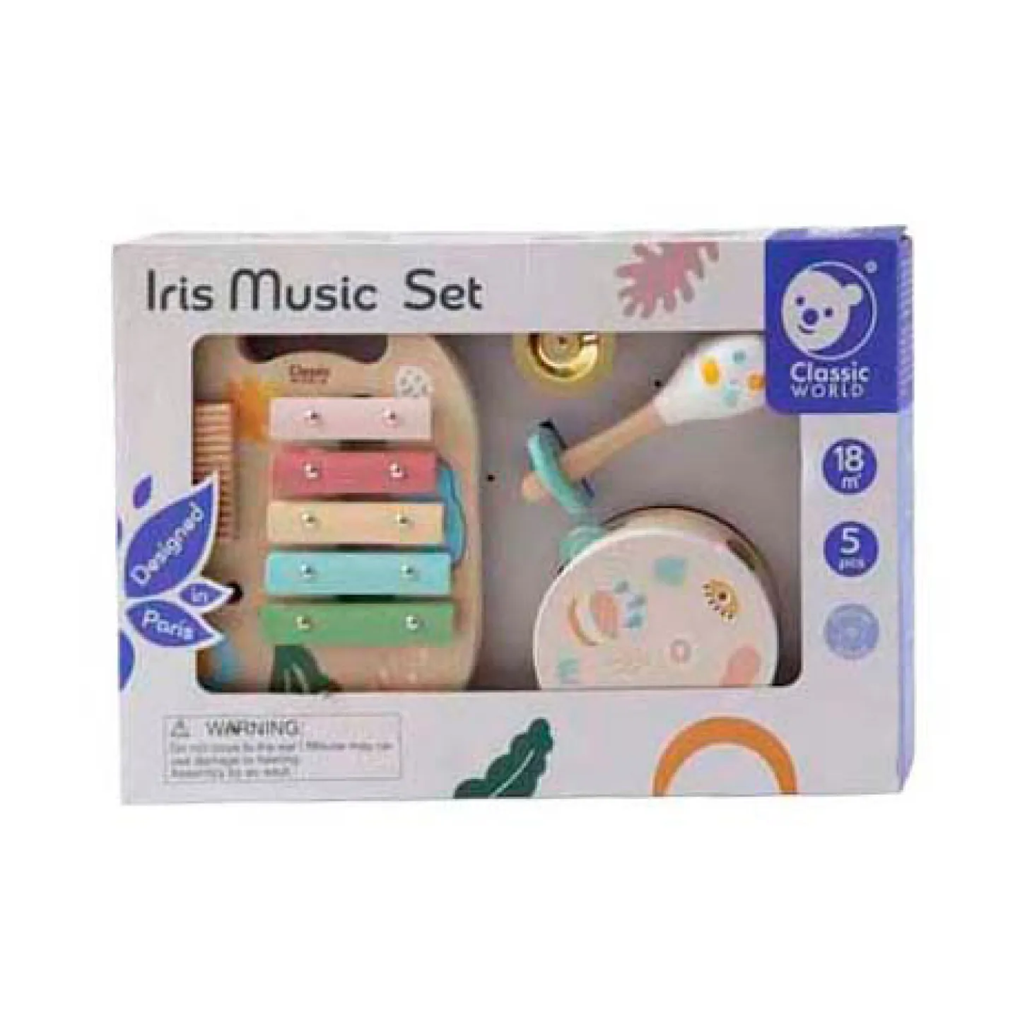 Classic World Houten Muziekinstrumenten Set Iris