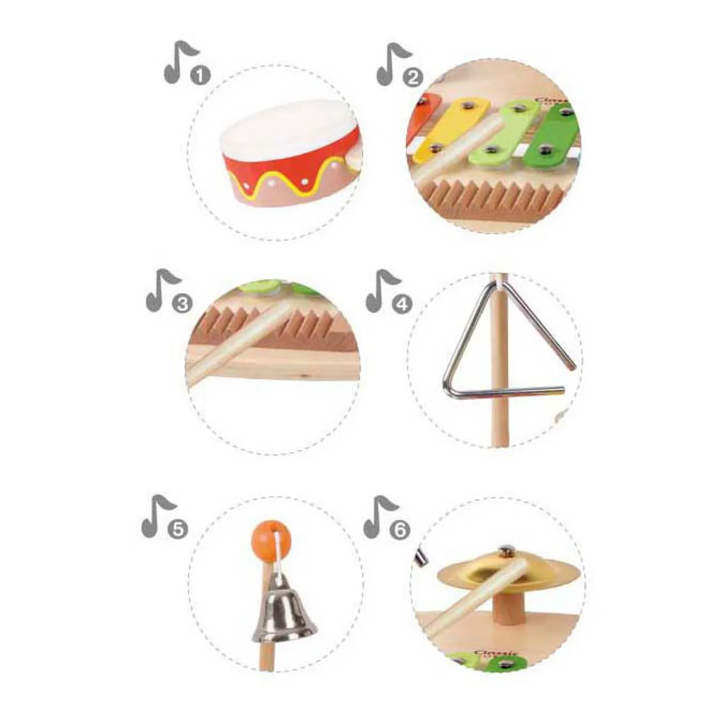 Classic World Houten Muziektafel