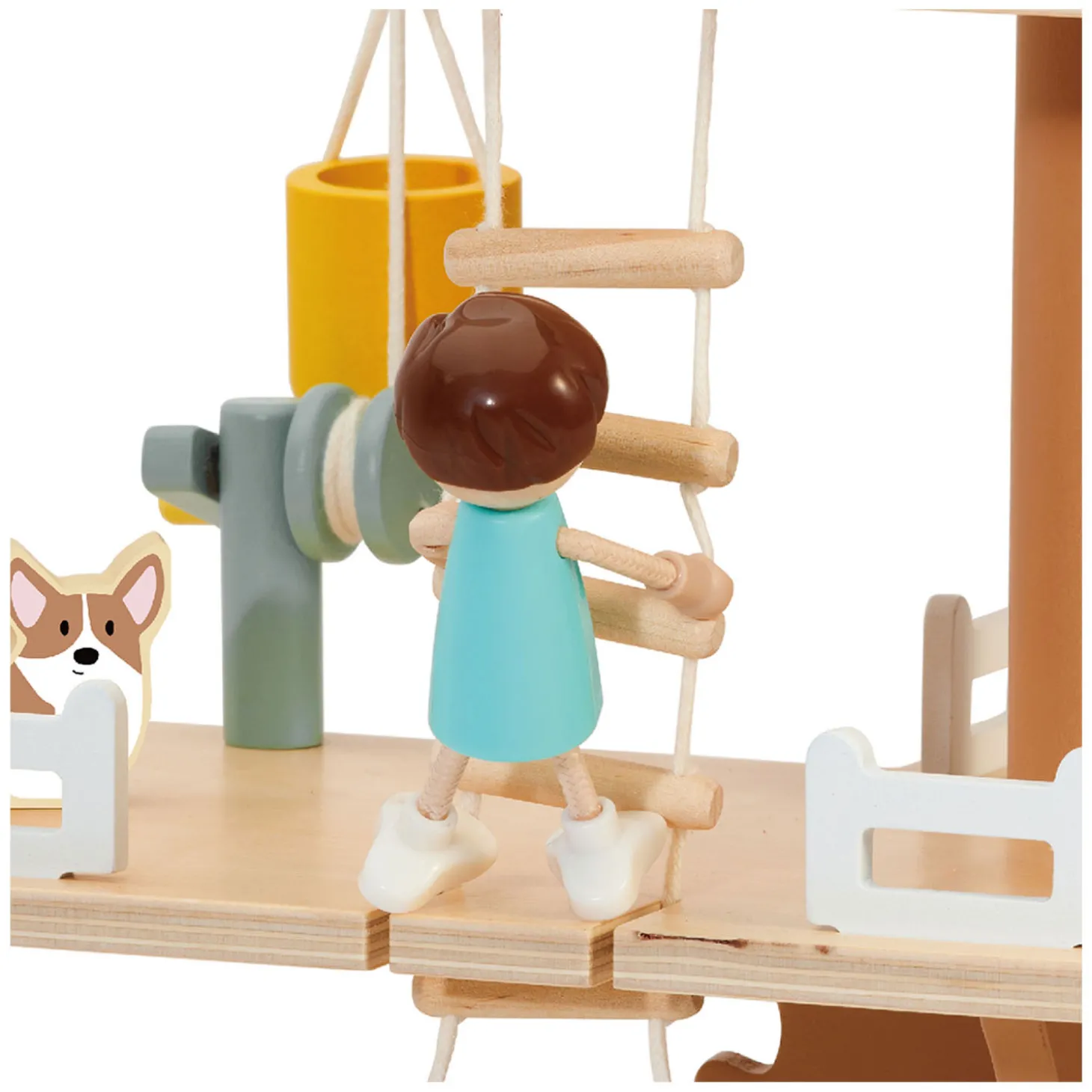 Classic World Houten Poppenhuis Boomhut, 31dlg.