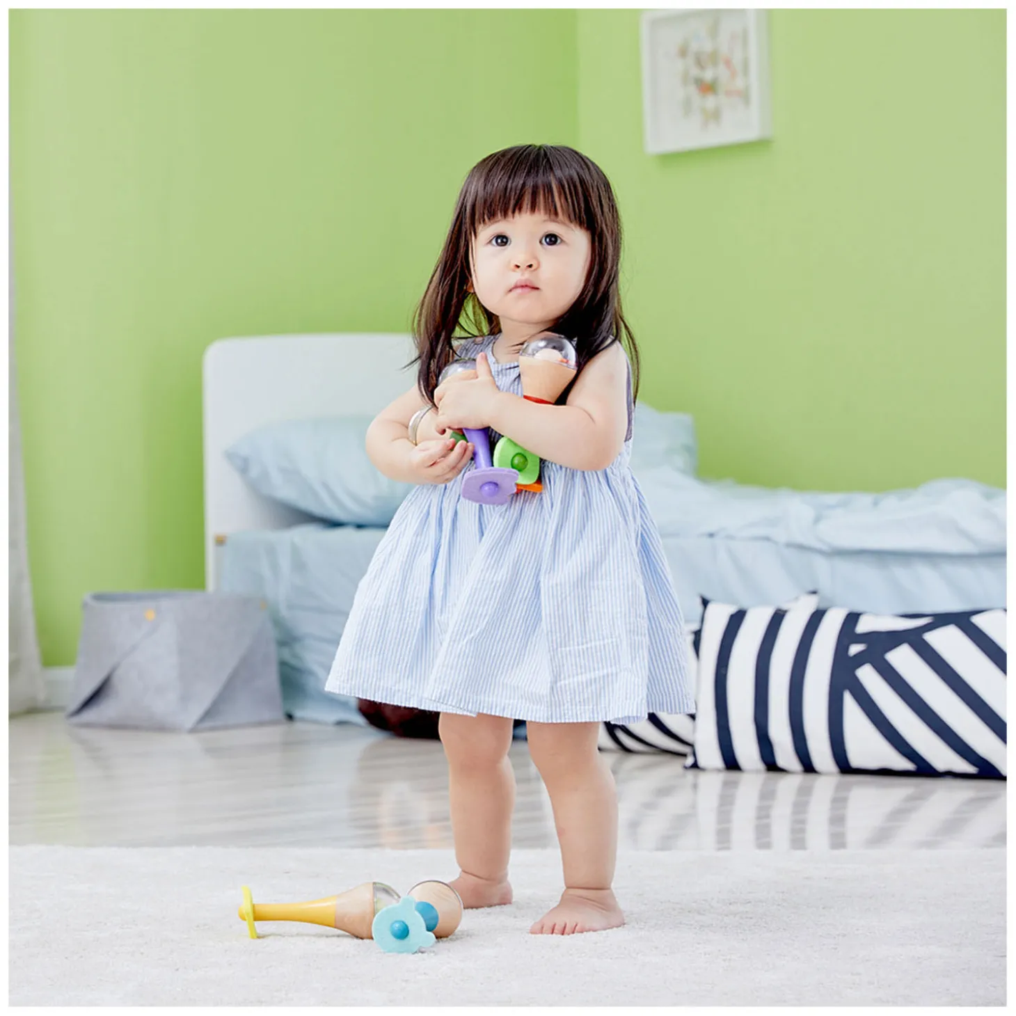 Classic World Houten Regenboog Maracas
