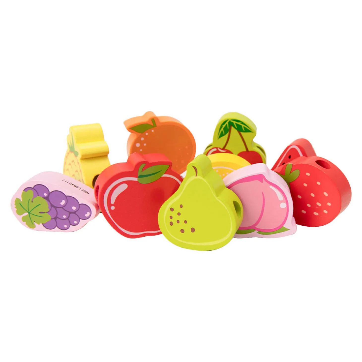 Classic World Houten Rijgkralen Fruit, 13dlg.