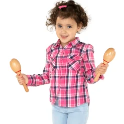 Classic World Houten Sambaballen, Set van 2