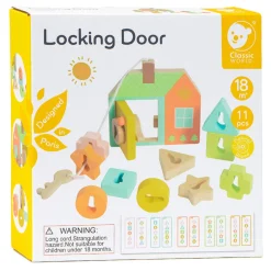 Classic World Houten Slot Openen Vormenspel, 11dlg.