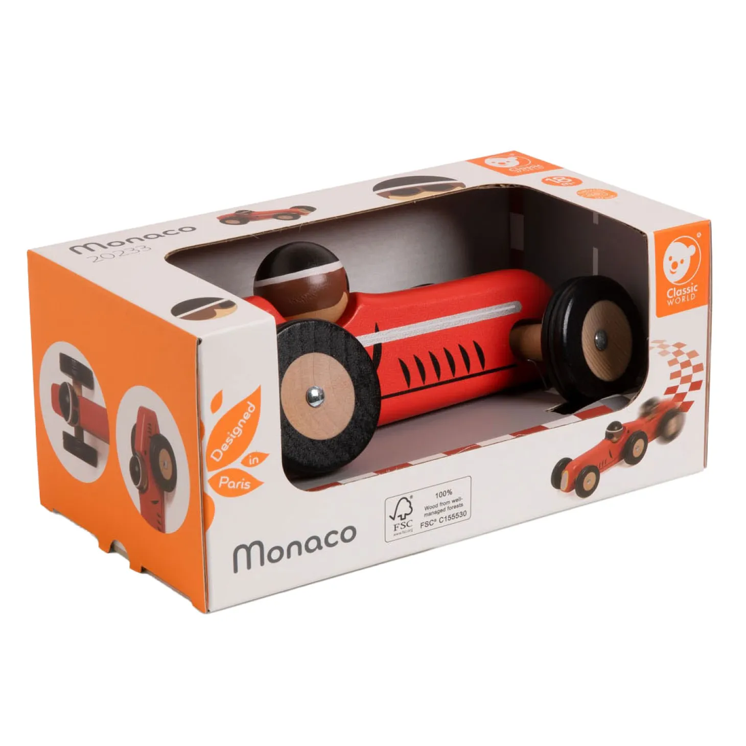 Classic World Houten Speelgoedauto Monaco