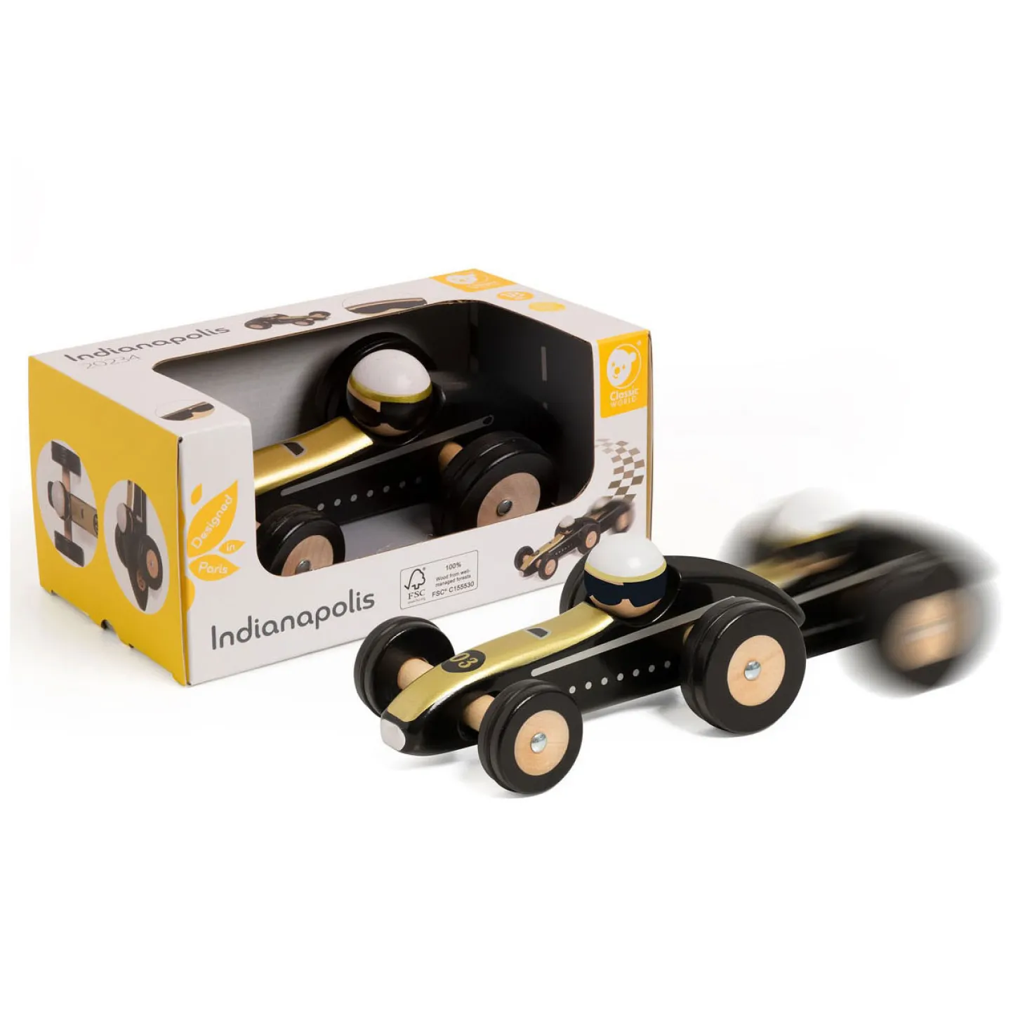Classic World Houten Speelgoedauto Indianapolis