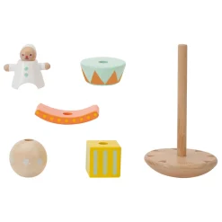 Classic World Houten Stapel en Balansspel Clown, 6dlg.