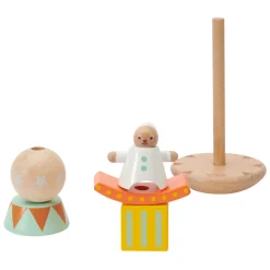 Classic World Houten Stapel en Balansspel Clown, 6dlg.