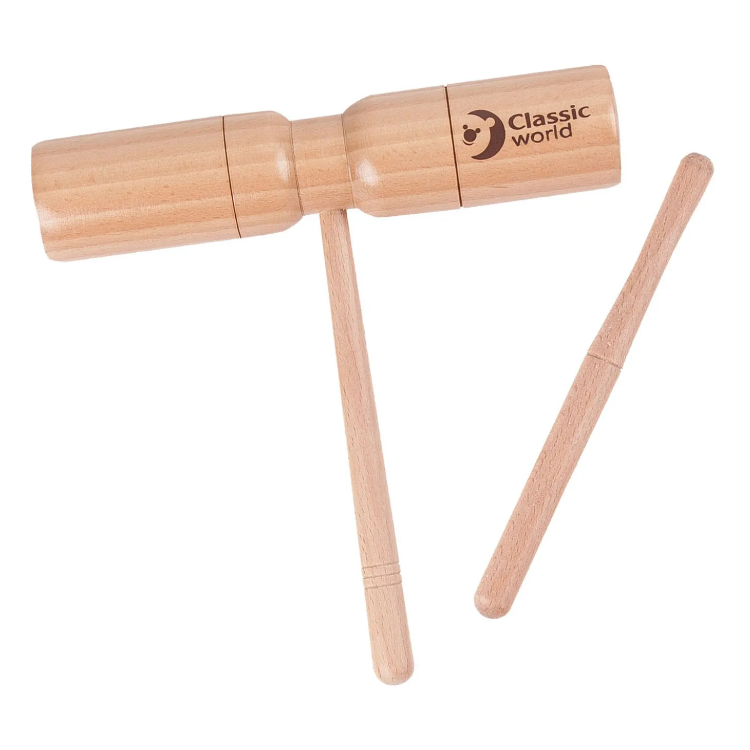 Classic World Houten Toonblok met handvat en Stok