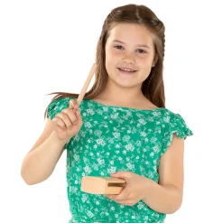 Classic World Houten Toonblok met Slagstok