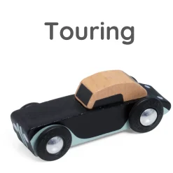 Classic World Houten Tour Auto's Set, 3st.