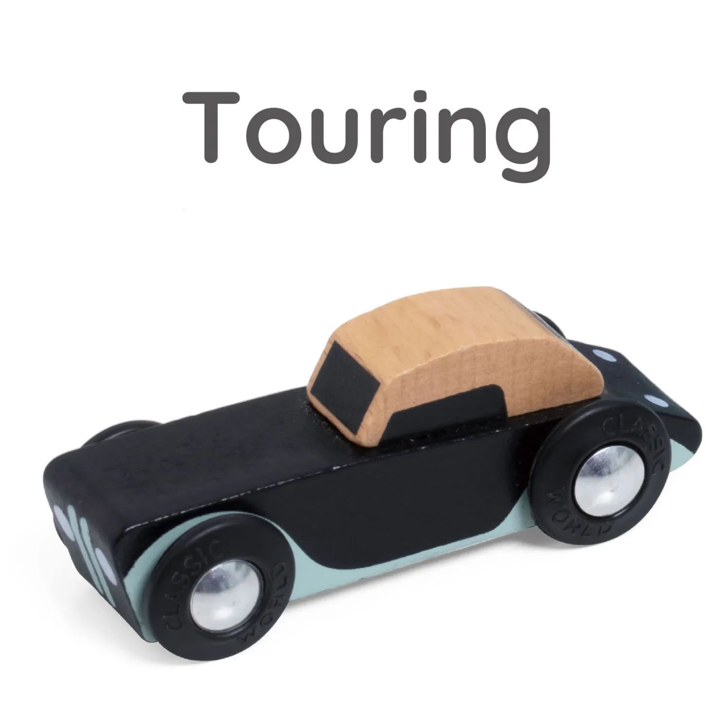 Classic World Houten Tour Auto's Set, 3st.