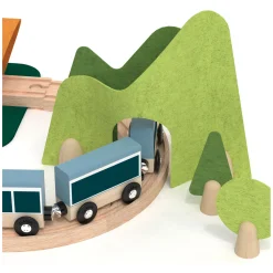 Classic World Houten Treinbaan Speelset, 40dlg.