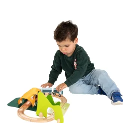 Classic World Houten Treinbaan Speelset, 40dlg.