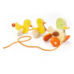 Classic World Houten Trekfiguur Eenden