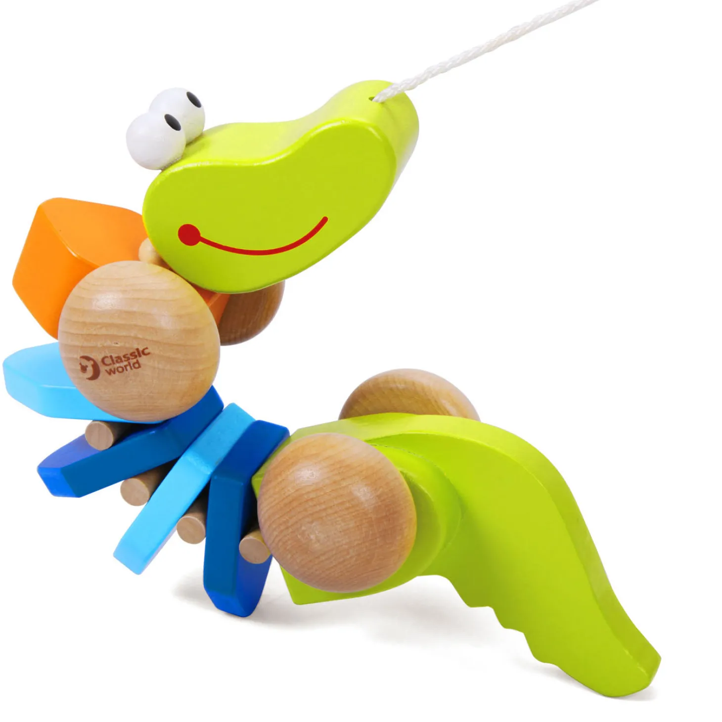 Classic World Houten Trekdier Krokodil