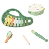 Classic World Houten Vintage Muziekinstrumenten Set, 5dlg.