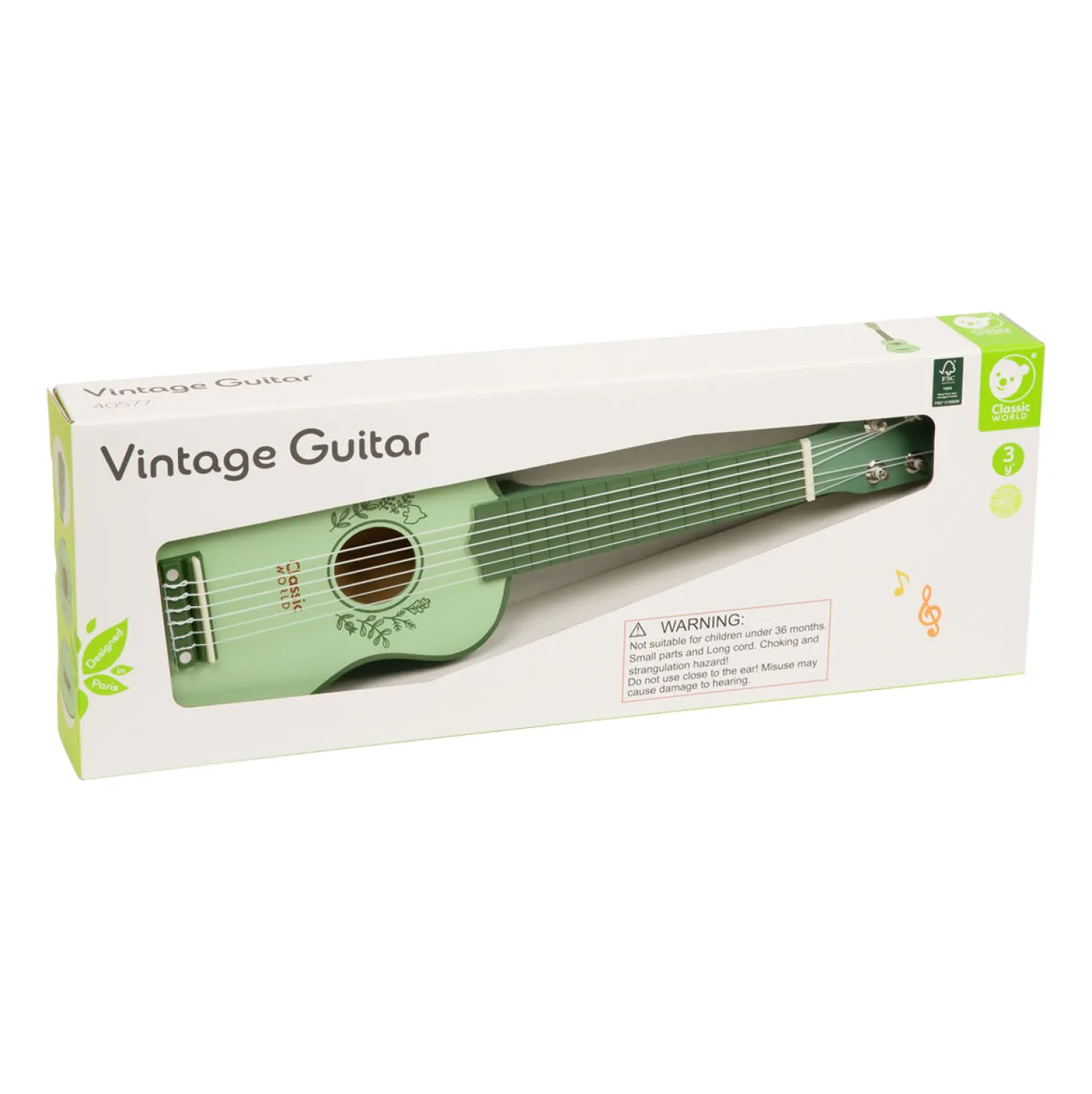 Classic World Houten Vintage Gitaar