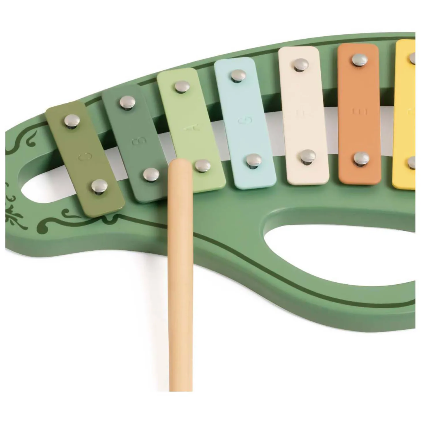 Classic World Houten Vintage Xylofoon Groen 2dlg.