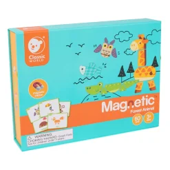 Classic World Magneetspel Bosdieren, 60dlg.