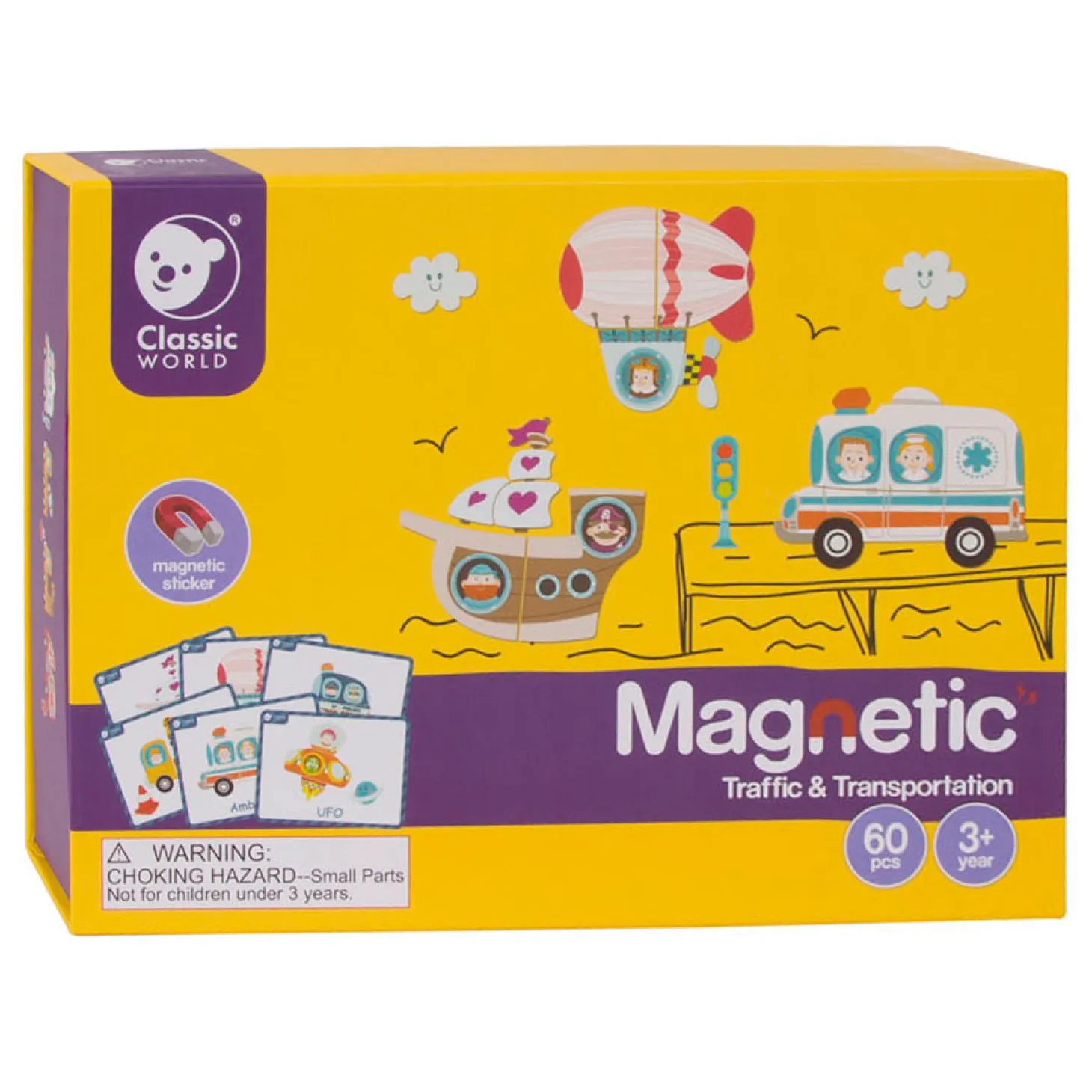 Classic World Puzzeldoos Magneet - Verkeer