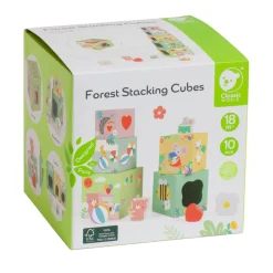 Classic World Stapelblokken met Bosdieren, 10dlg.