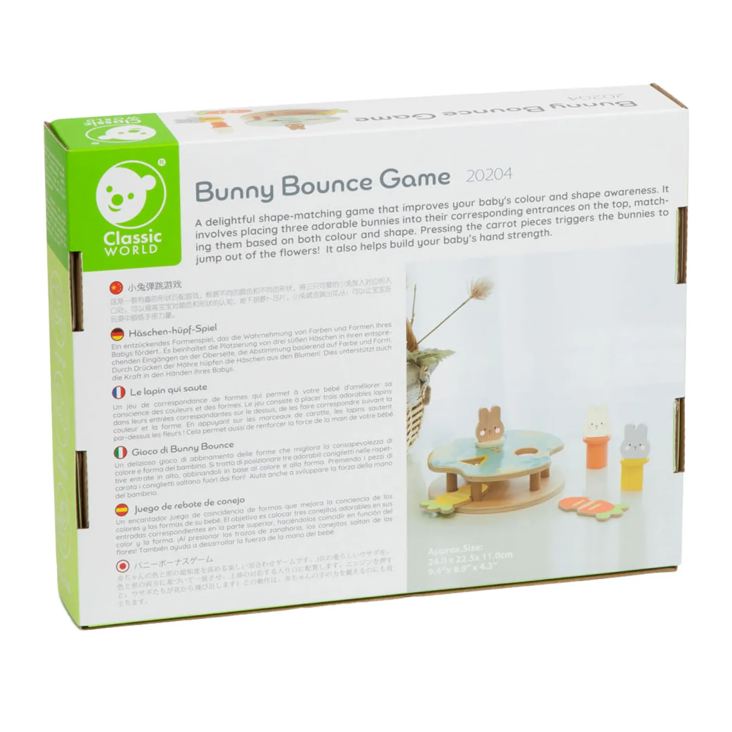 Classic World Stuiter Konijn Houten Spel