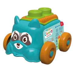 Clementoni Baby - Clemmy Sensory Puppy Blauw met Soft Blokken, 5dlg.