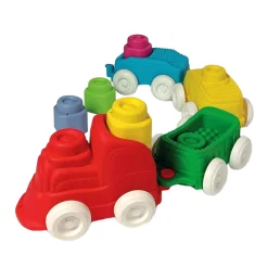 Clementoni Baby - Clemmy Sensory Trein met Soft Blokken, 12dlg.
