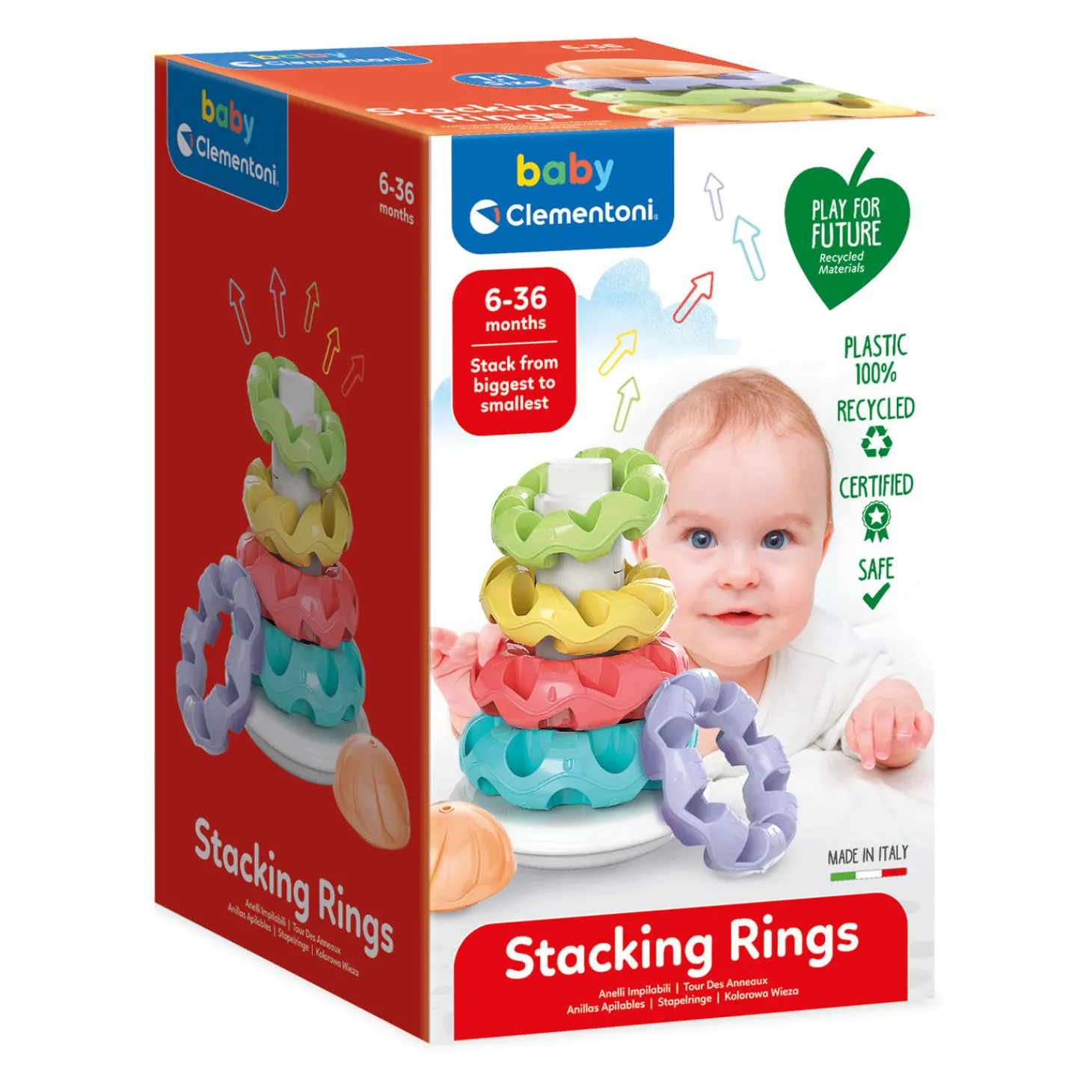Clementoni Baby - Stapelringen